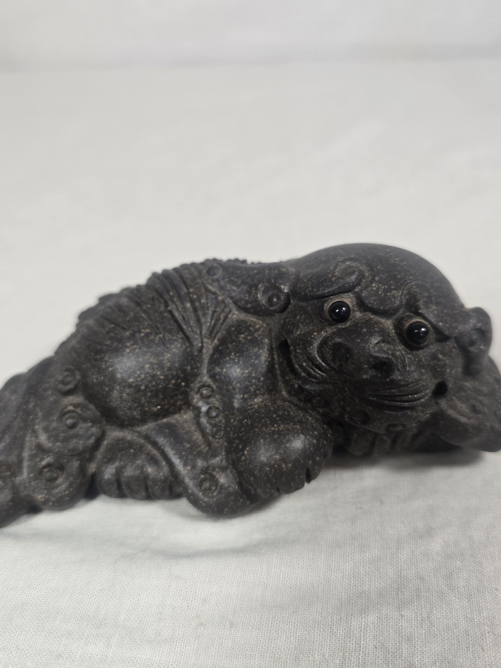 Chinese Foo Dog Tea Pet on Coins Wealth Fortune Gongfu Tea Ceremony Figurine 5”